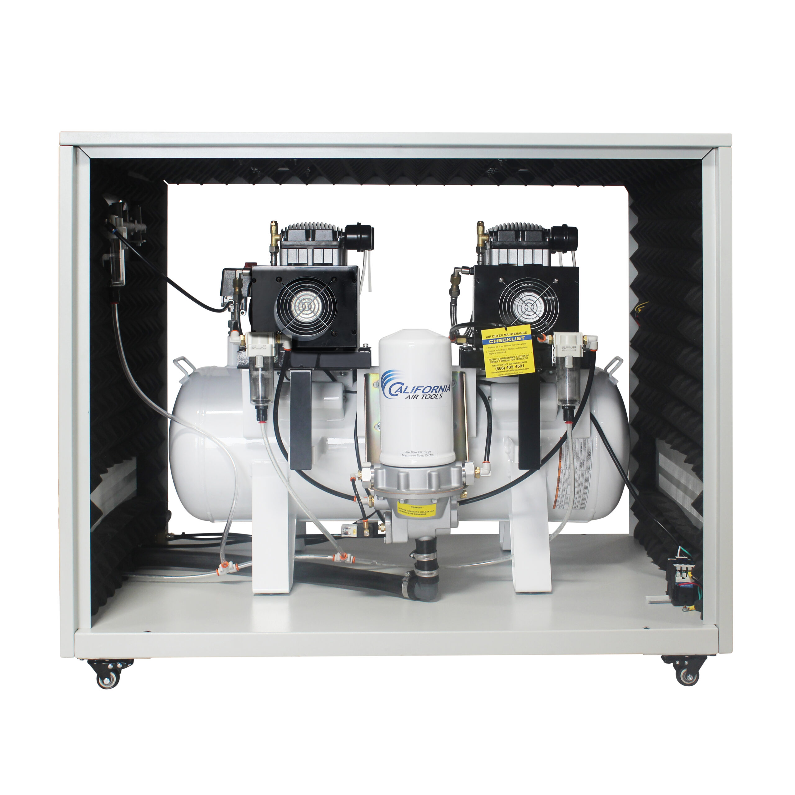CALIFORNIA AIR TOOLS 20040DSPCADC Powerful 4.0 Hp Ultra Quiet & Oil-Free Air Compressor with 98% Air Drying System and Automatic Drain in a Soundproof Cabinet 4