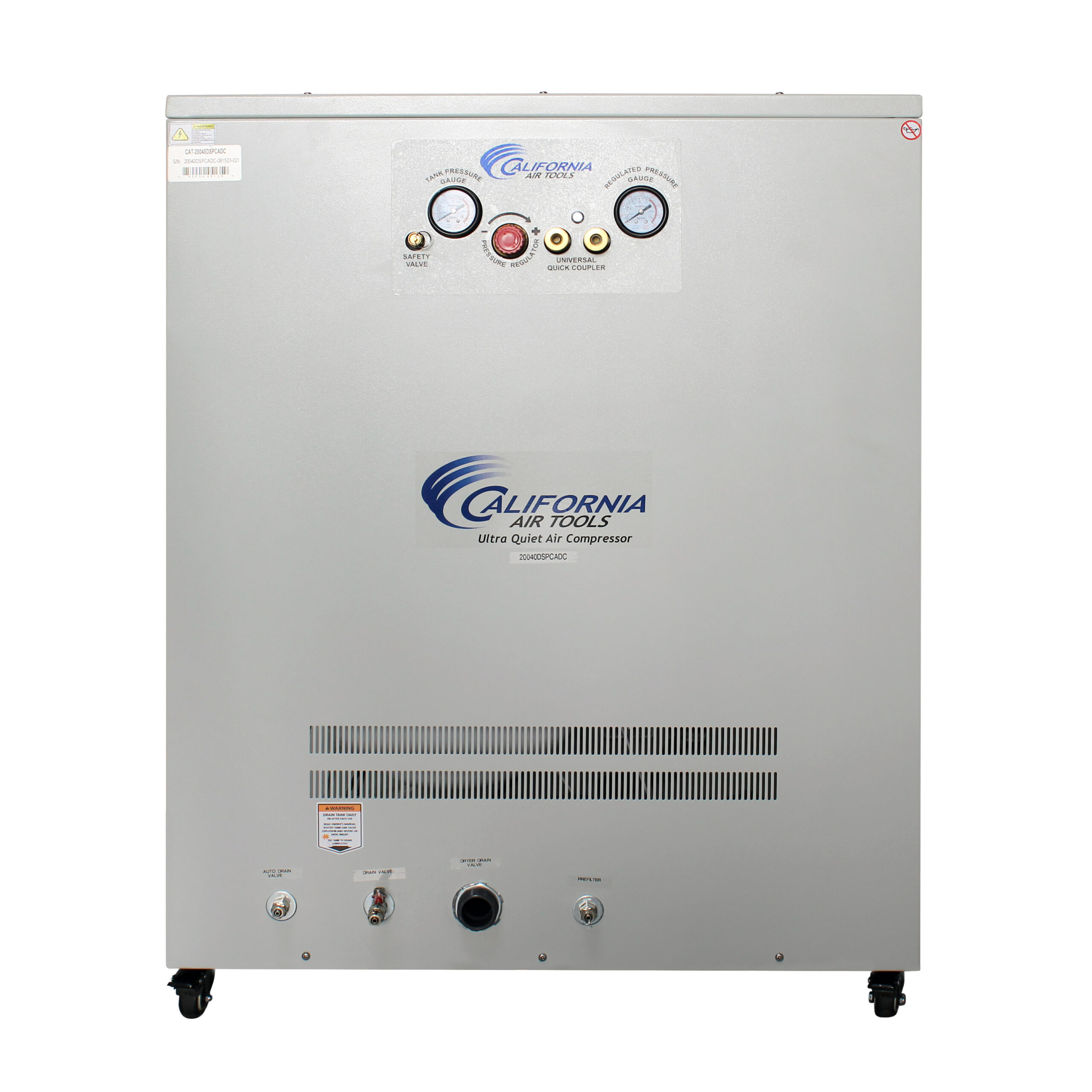 CALIFORNIA AIR TOOLS 20040DSPCADC Powerful 4.0 Hp Ultra Quiet & Oil-Free Air Compressor with 98% Air Drying System and Automatic Drain in a Soundproof Cabinet 10