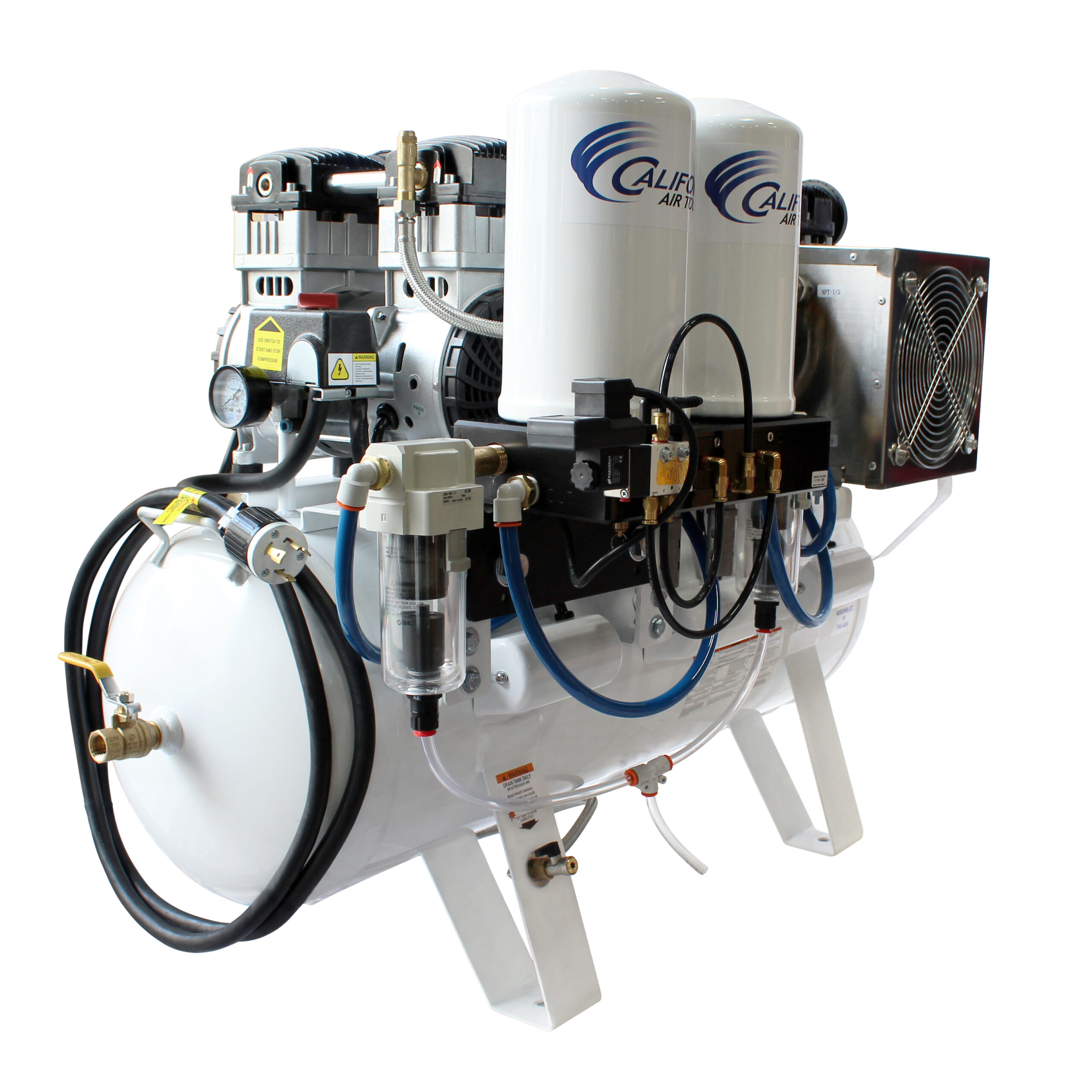 CALIFORNIA AIR TOOLS 20060DCC Powerful 6.0 Hp Ultra Quiet, Ultra Dry & Oil-Free 20-Gallon Air Compressor with 98% Air Drying System 8