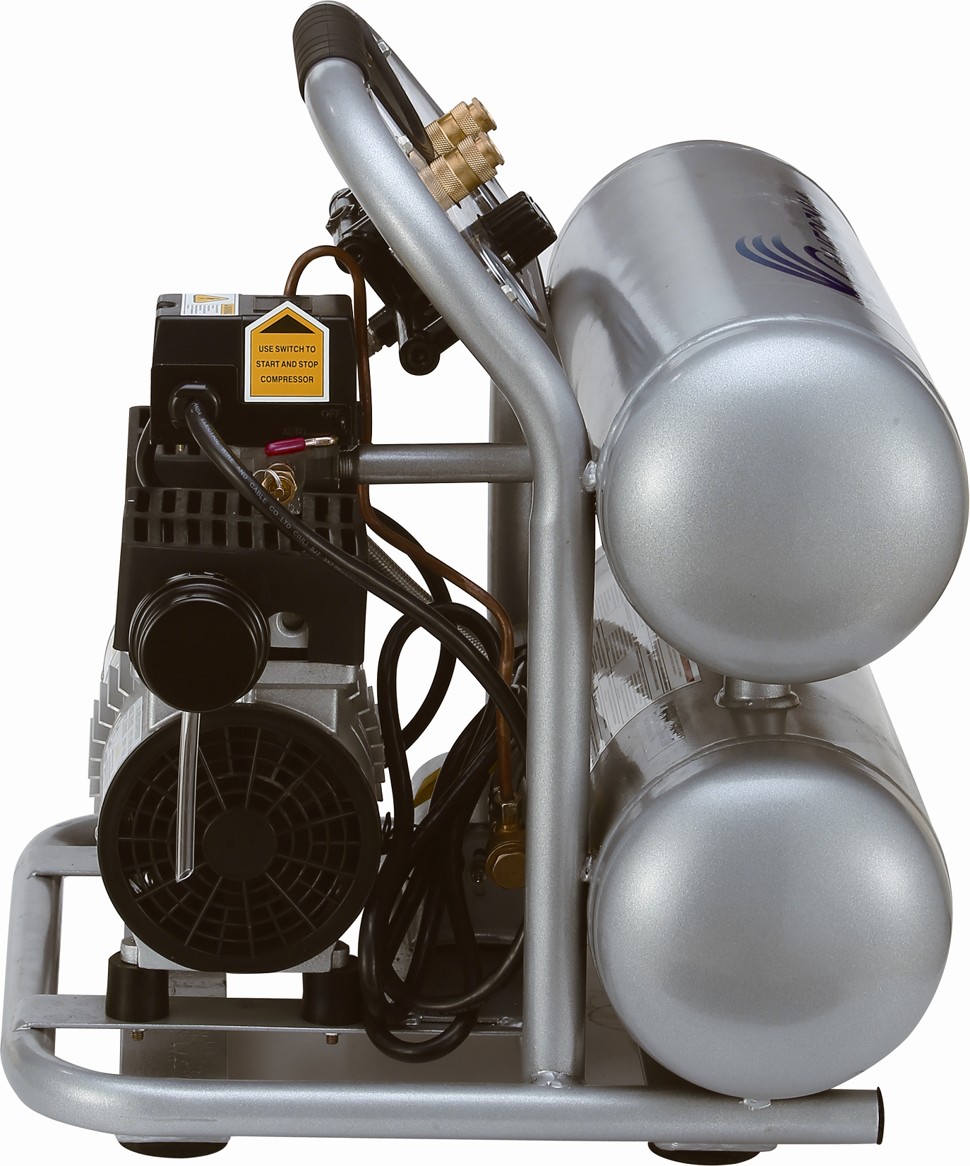 CALIFORNIA AIR TOOLS 4610S Ultra Quiet 1.0 Hp, Oil-Free, Lightweight 4.6 Gallon Air Compressor 6