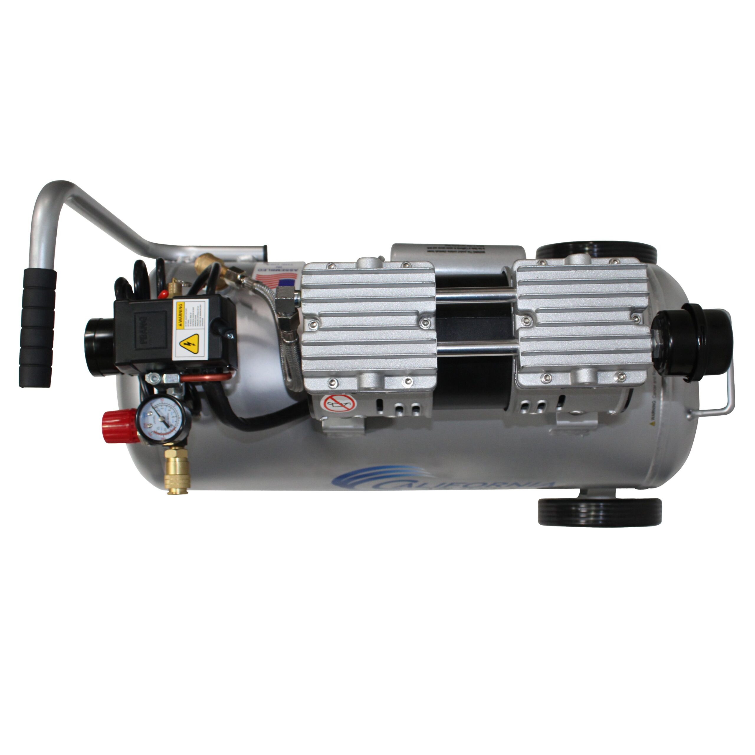 CALIFORNIA AIR TOOLS 8010AAD Ultra Quiet, Oil-Free, Lightweight 8-Gallon Aluminum Tank 1.0 Hp Air Compressor with Automatic Drain Valve 6