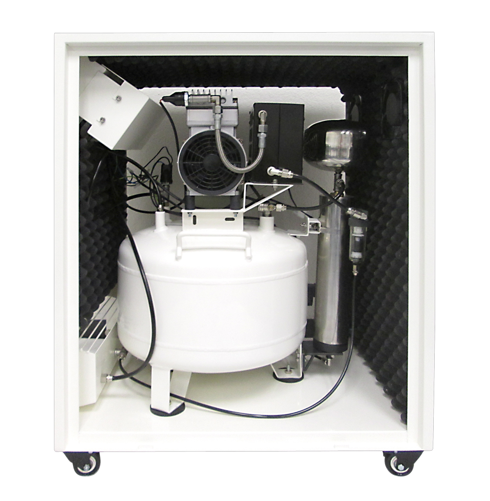 CALIFORNIA AIR TOOLS 8010DSPCAD 8 Gallon, 1.0 Hp Ultra Quiet & Oil-Free Air Compressor with 80% Air Dryer, Aftercooler and Sound Proof Cabinet 7