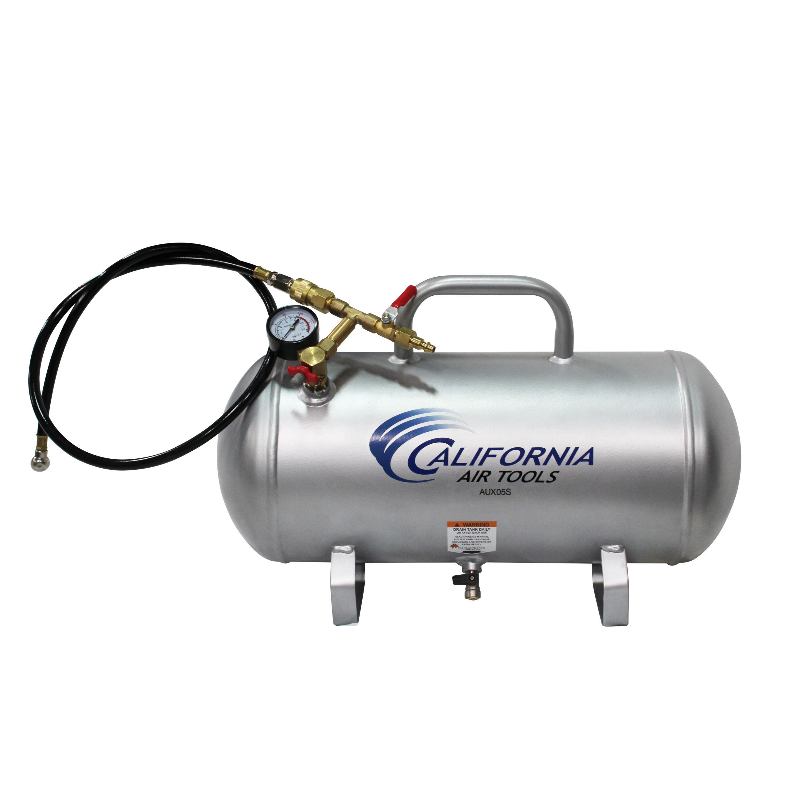 CALIFORNIA AIR TOOLS AUX05S 5.0 Gallon Steel Portable Auxiliary Air Tank 5