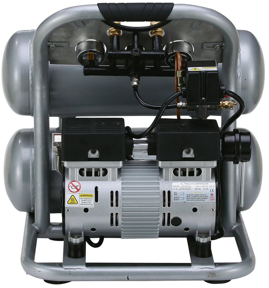 CALIFORNIA AIR TOOLS 4610S Ultra Quiet 1.0 Hp, Oil-Free, Lightweight 4.6 Gallon Air Compressor 13