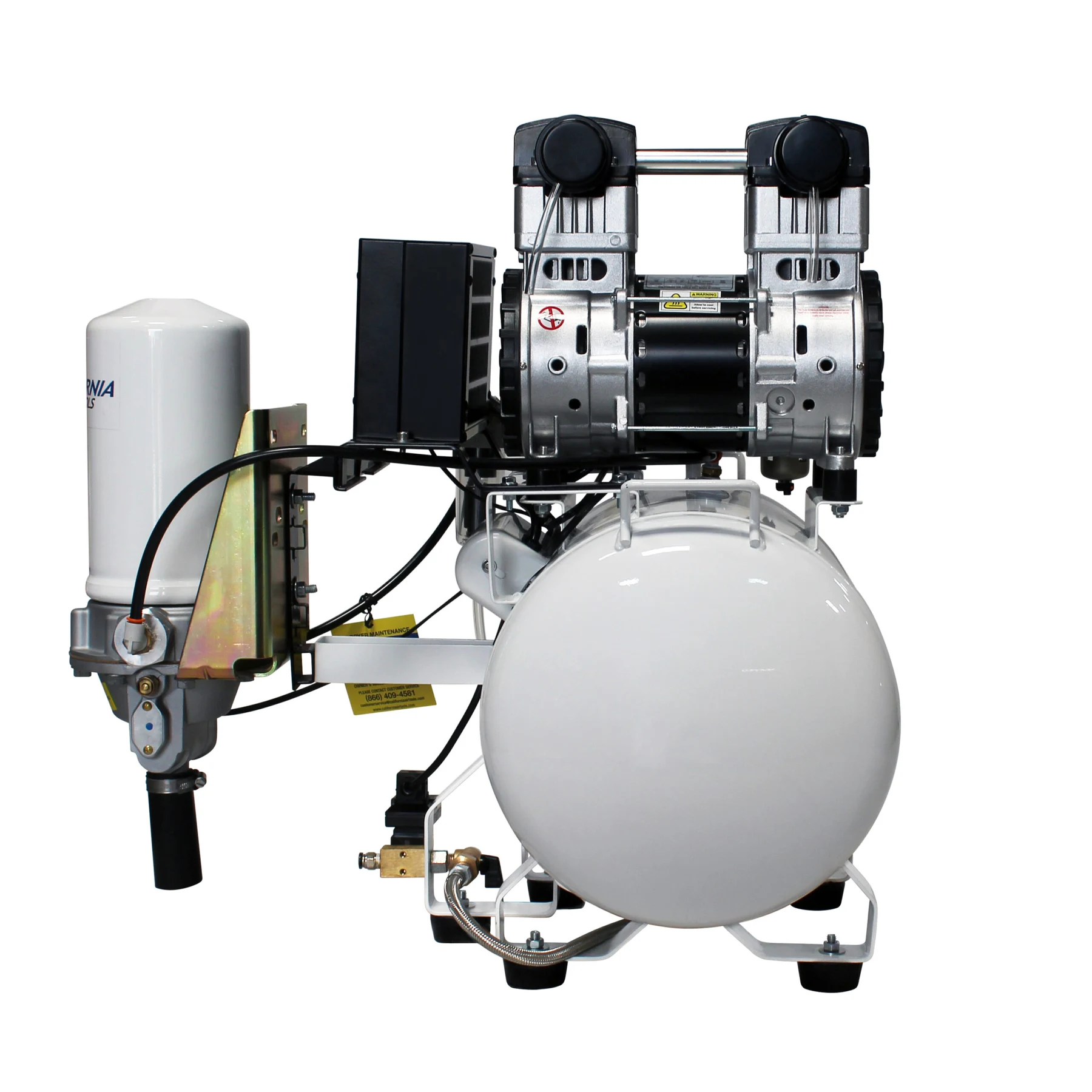 CALIFORNIA AIR TOOLS 10020HDCADC-22060 Powerful 2.0 Hp Ultra Quiet, Ultra Dry & Oil-Free 10 Gallon Air Compressor with 98% Air Drying System and Automatic Drain Valve 15