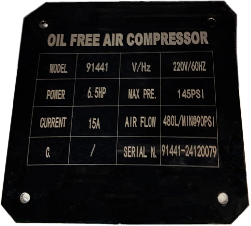 CALIFORNIA AIR TOOLS OLF-3500 6.5 Hp Ultra Quiet & Oil-Free Motor Pump (208/220v 60hz 3-phase)