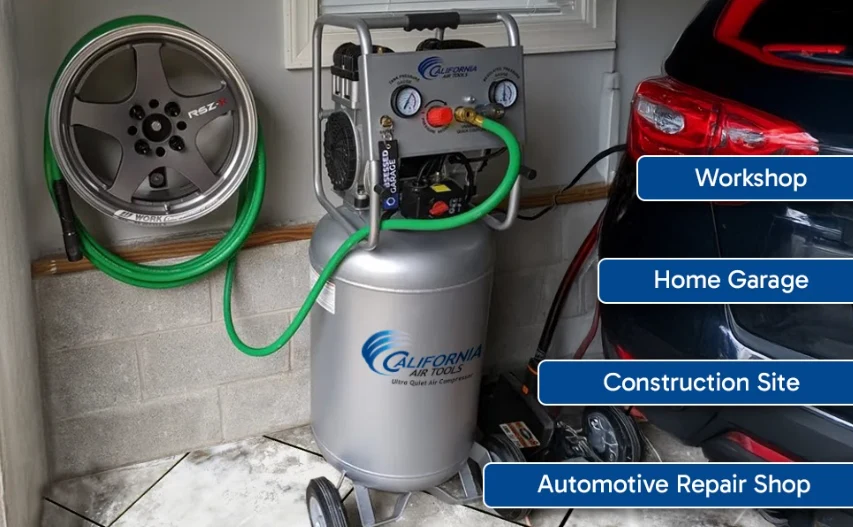 CALIFORNIA AIR TOOLS 20020AD Ultra Quiet, Oil-Free and Powerful 2.0 Hp Portable 20-Gallon Air Compressor 10