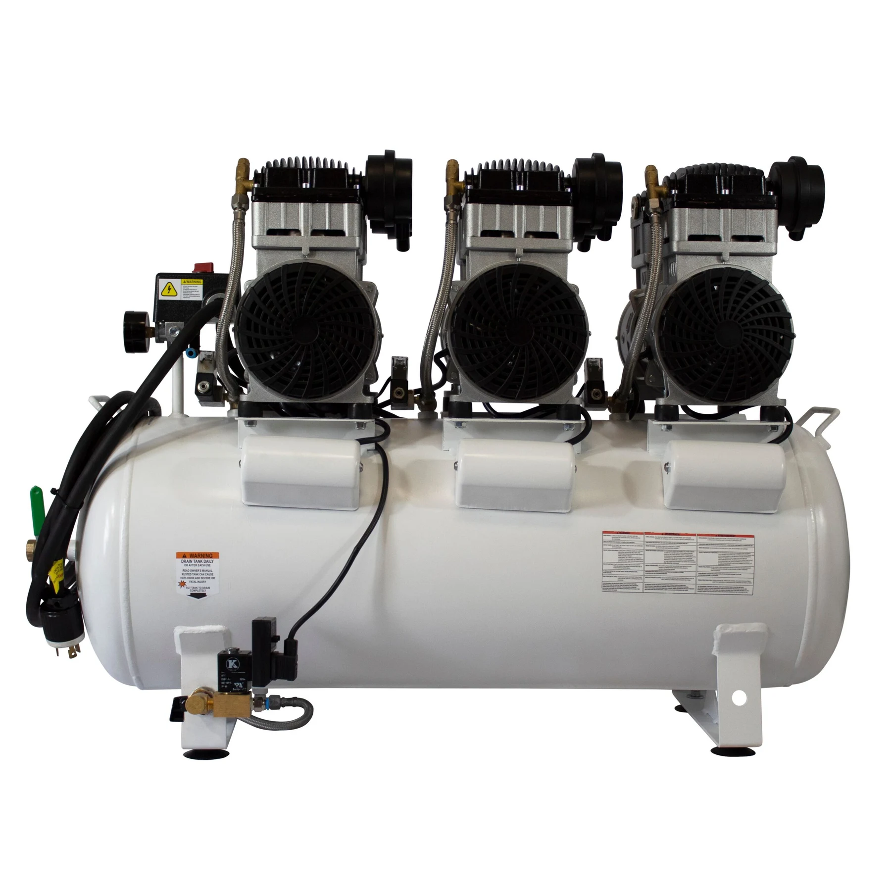 CALIFORNIA AIR TOOLS 20060CAD Powerful 6.0 Hp Ultra Quiet & Oil-Free 20 Gallon Air Compressor with Automatic Drain Valve 26
