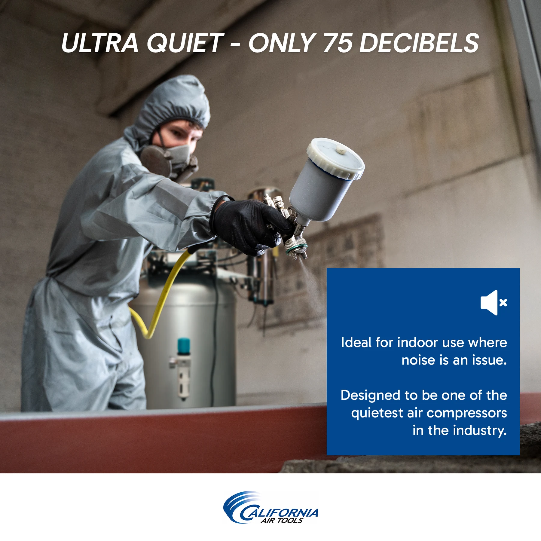 CALIFORNIA AIR TOOLS 60040DCAD Powerful 4.0 Hp Ultra Quiet & Oil-Free Air Compressor with 80% Air Drying System and Automatic Drain Valve 27