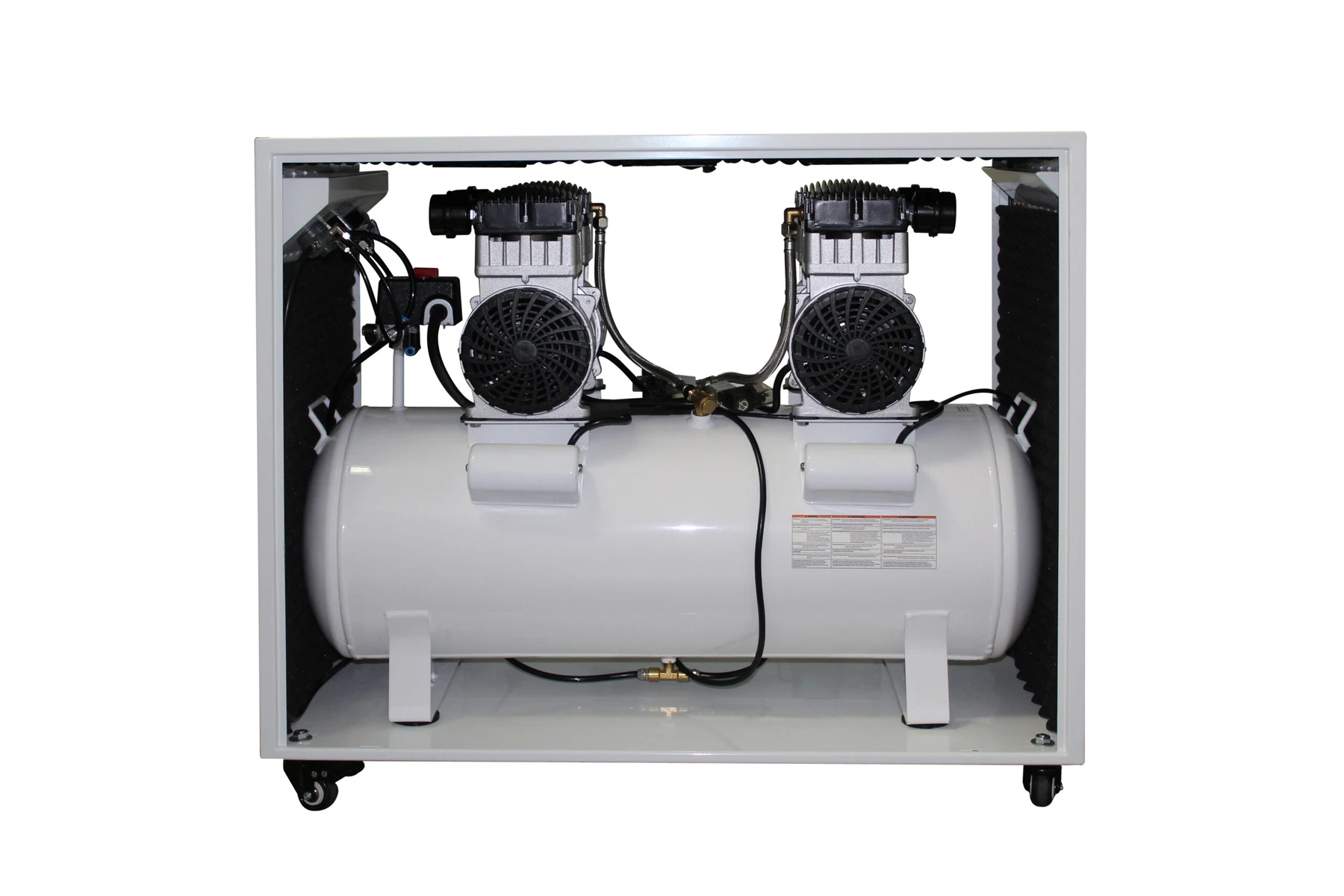 CALIFORNIA AIR TOOLS 20040SPCAD Ultra Quiet and Oil-Free 4.0 Hp Air Compressor in Sound Proof Cabinet with Auto Drain Valve 8