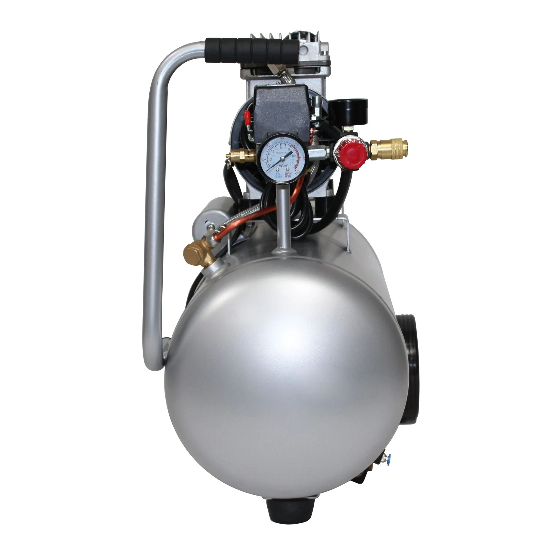 CALIFORNIA AIR TOOLS 8010AAD Ultra Quiet, Oil-Free, Lightweight 8-Gallon Aluminum Tank 1.0 Hp Air Compressor with Automatic Drain Valve 18