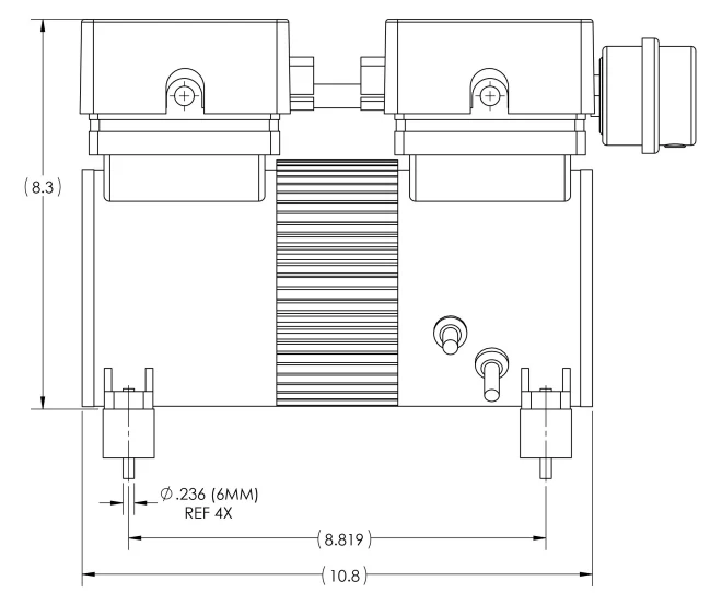 CALIFORNIA AIR TOOLS VP-100LF-22060 1.0 Hp Ultra Quiet & Oil-Free Vacuum Pump/Motor (220v 60hz) 16
