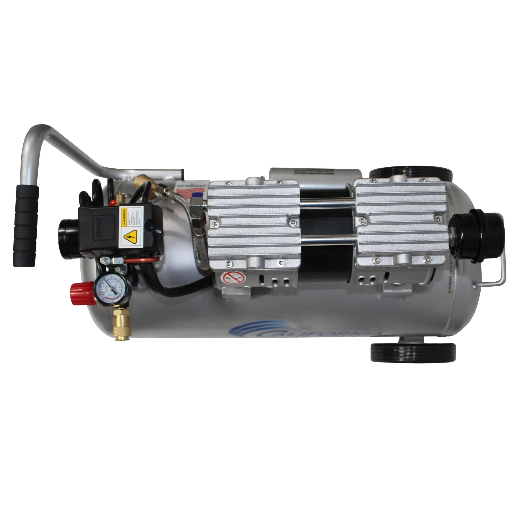 CALIFORNIA AIR TOOLS 8010AAD Ultra Quiet, Oil-Free, Lightweight 8-Gallon Aluminum Tank 1.0 Hp Air Compressor with Automatic Drain Valve 9
