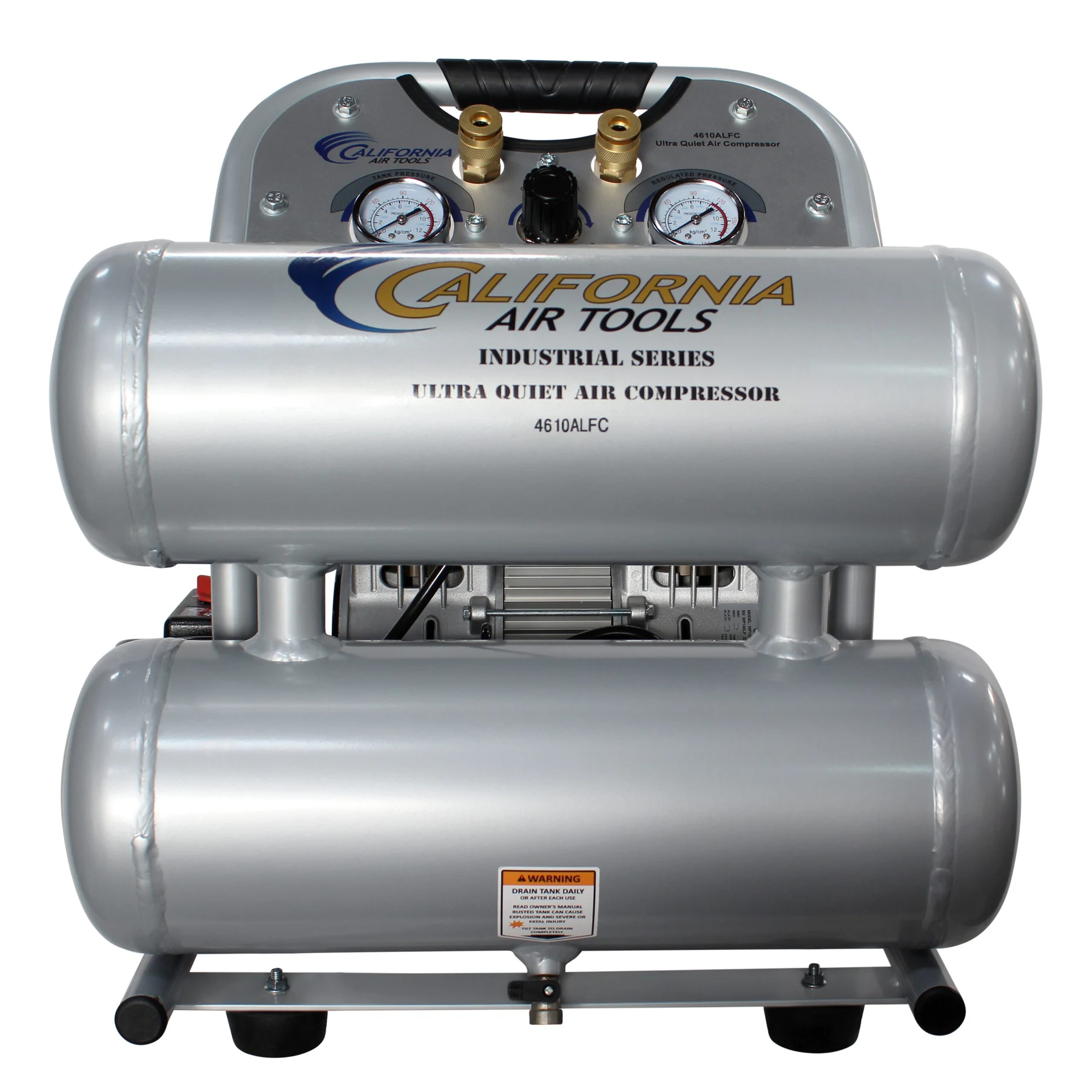 CALIFORNIA AIR TOOLS 4610ALFC Ultra Quiet 1.0 Hp, Oil-Free, Lightweight 4.6 Gallon Air Compressor (Industrial Series) 15