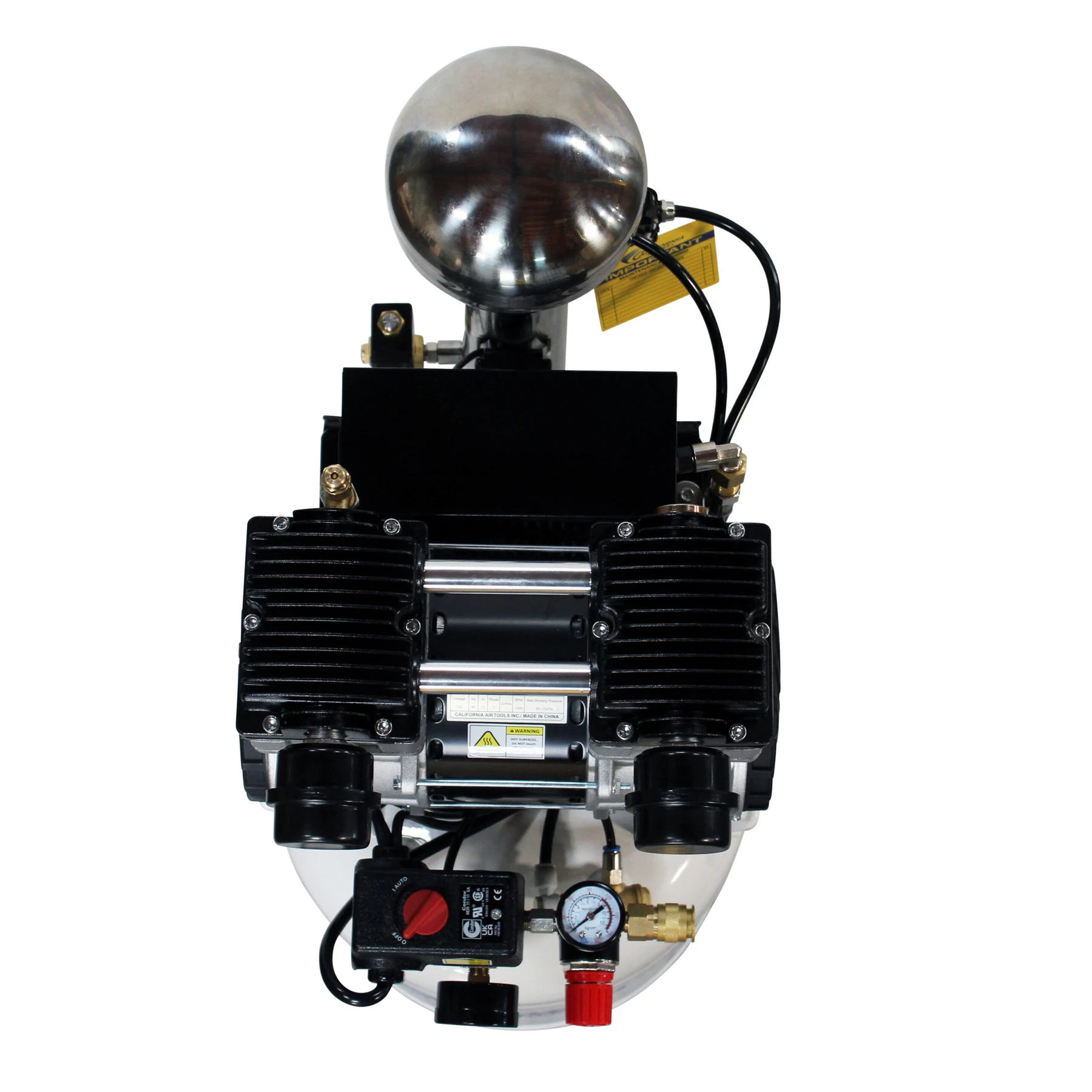 CALIFORNIA AIR TOOLS 10020DCAD-22060 2.0 Hp Ultra Quiet Oil-Free 10-Gallon Air Compressor with 80% Air Dryer and Auto Drain 220v 60hz 15