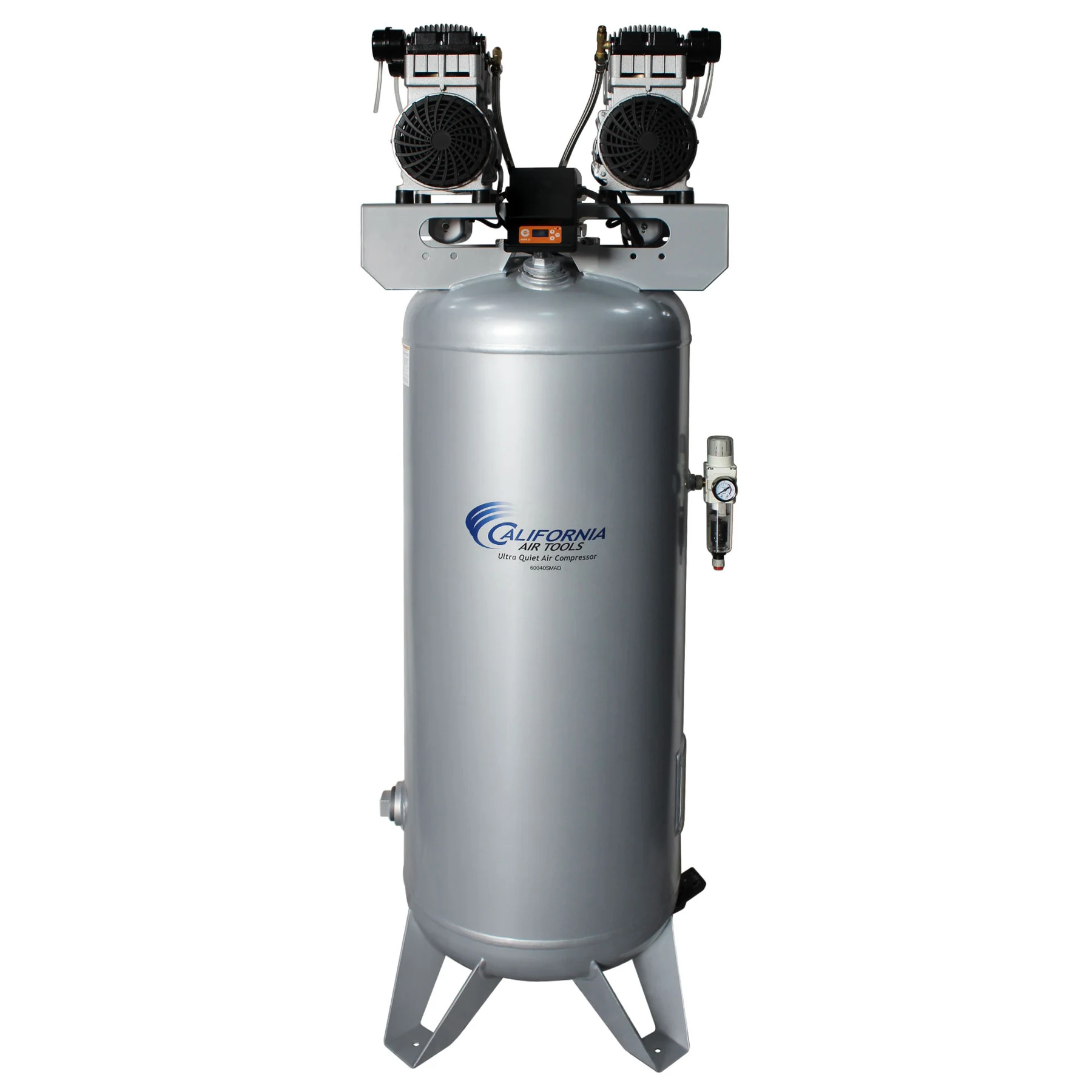 CALIFORNIA AIR TOOLS 60040SMAD Powerful 4.0 Hp SMART Ultra Quiet & Oil-Free 60 Gallon ASME Stationary Air Compressor with Automatic Drain Valve 12
