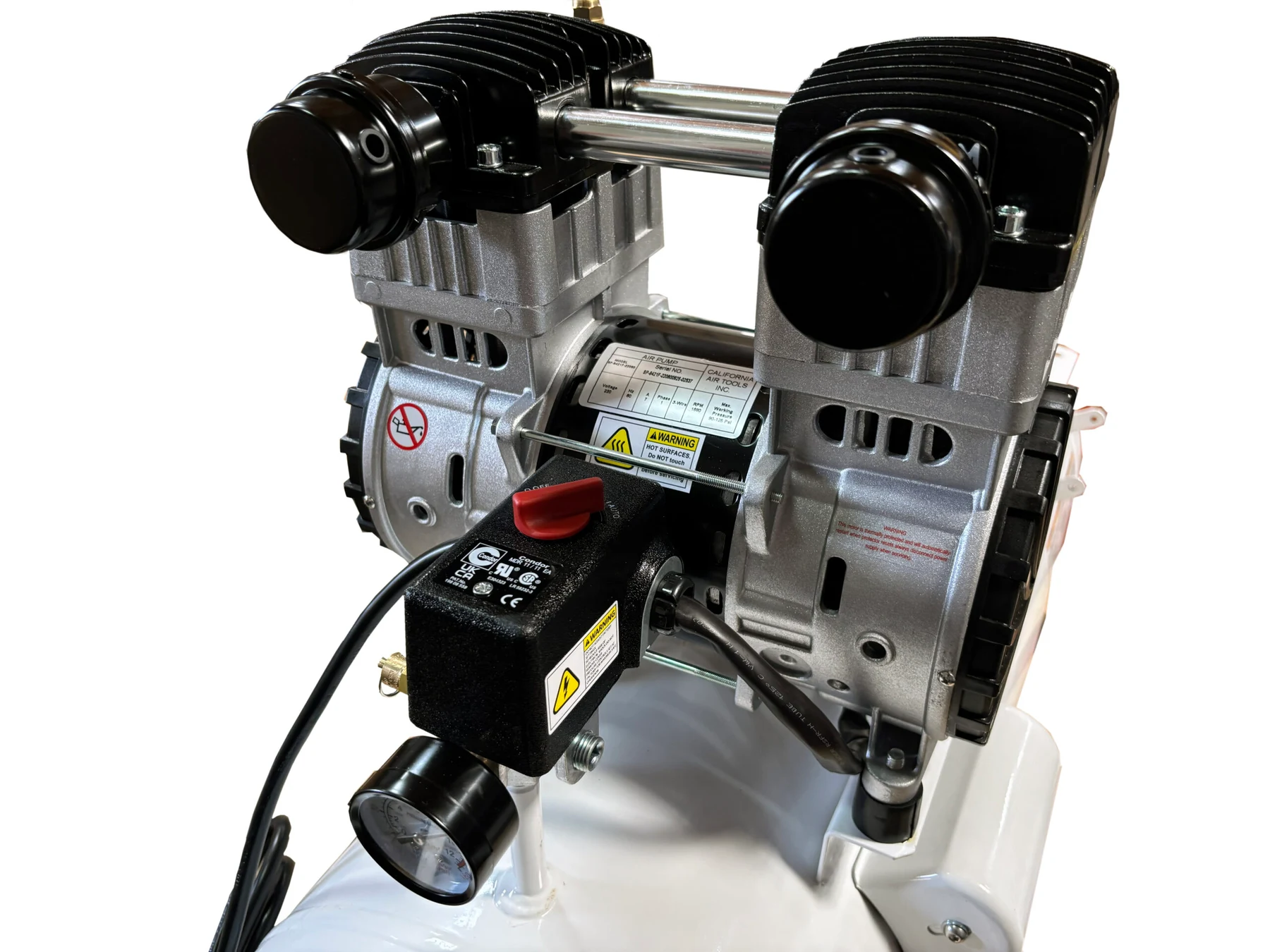 CALIFORNIA AIR TOOLS 20020CTR-22060 Ultra Quiet 70 dB, Powerful 2.0 Hp 20-Gallon Horizontal Oil-Free Air Compressor (220v 60hz) 17