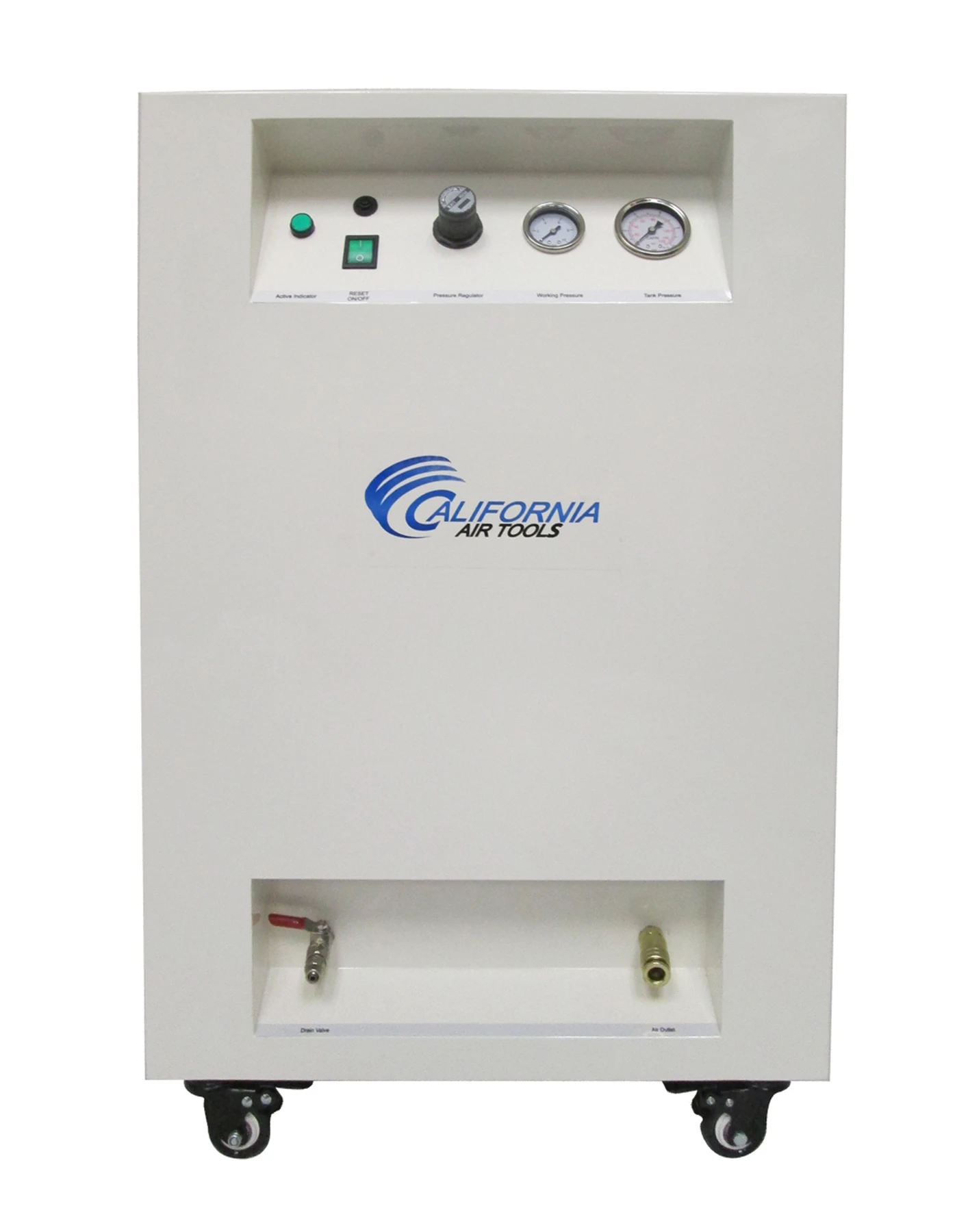 CALIFORNIA AIR TOOLS 8010SPC 1.0 Hp Ultra Quiet & Oil-Free Air Compressor with Sound Proof Cabinet 16