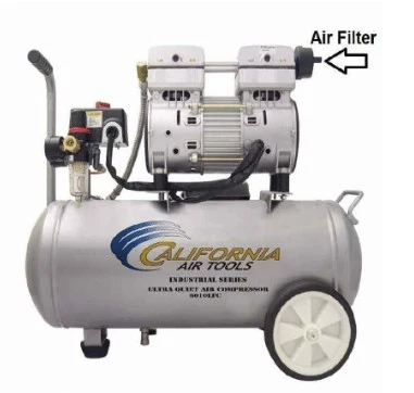 CALIFORNIA AIR TOOLS 6010LFC Ultra Quiet 1.0 Hp, Oil-Free, Lightweight 6-Gallon Air Compressor (Industrial Series) 7