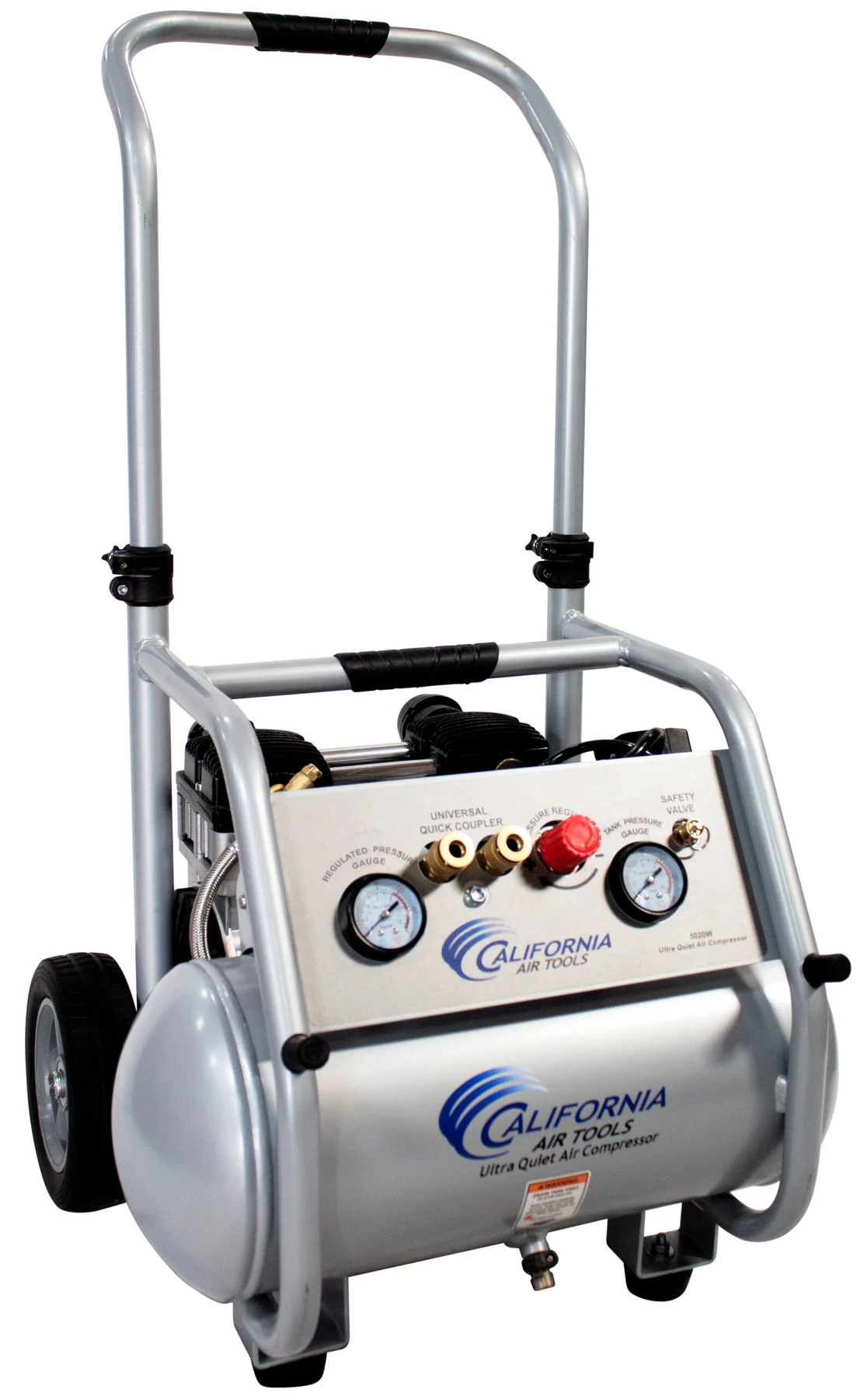 CALIFORNIA AIR TOOLS 5020W Powerful 2.0 Hp Ultra Quiet & Oil-Free Rugged 5 Gallon Air Compressor 13