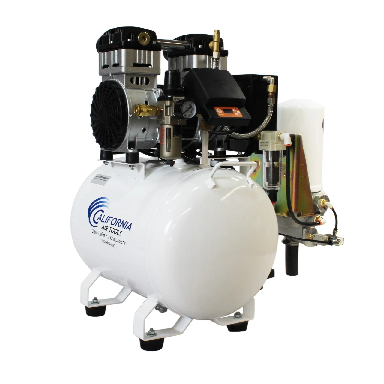 CALIFORNIA AIR TOOLS 10020HDSMADC Powerful 2.0 Hp SMART Ultra Quiet & Oil-Free 10 Gallon Air Compressor with 98% Air Dryer and Automatic Drain Valve 19