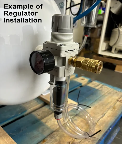 Air Pressure Regulator with 5 Micron Filter – 1/4″ NPT Port 2