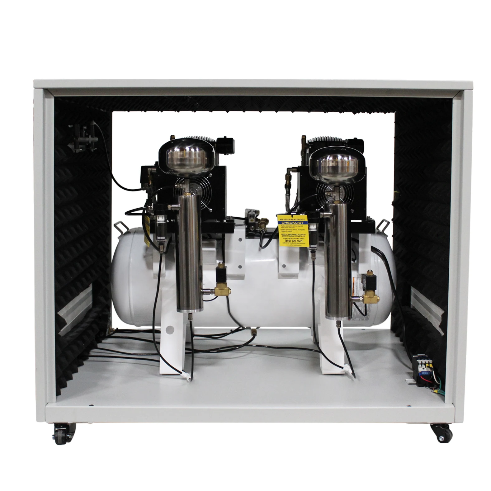 CALIFORNIA AIR TOOLS 20040DSPCAD Powerful 4.0 Hp Ultra Quiet & Oil-Free 20 Gallon Air Compressor with 80% Air Drying System and Automatic Drain in a Soundproof Cabinet 13