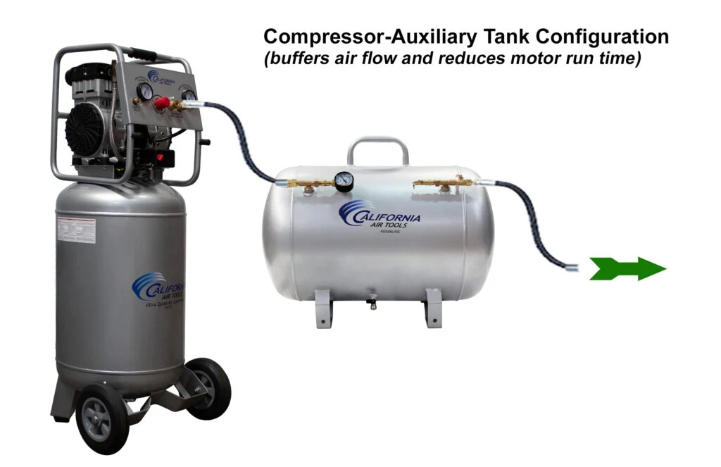 CALIFORNIA AIR TOOLS AUX20S 20 Gallon Steel Portable Auxiliary Air Tank