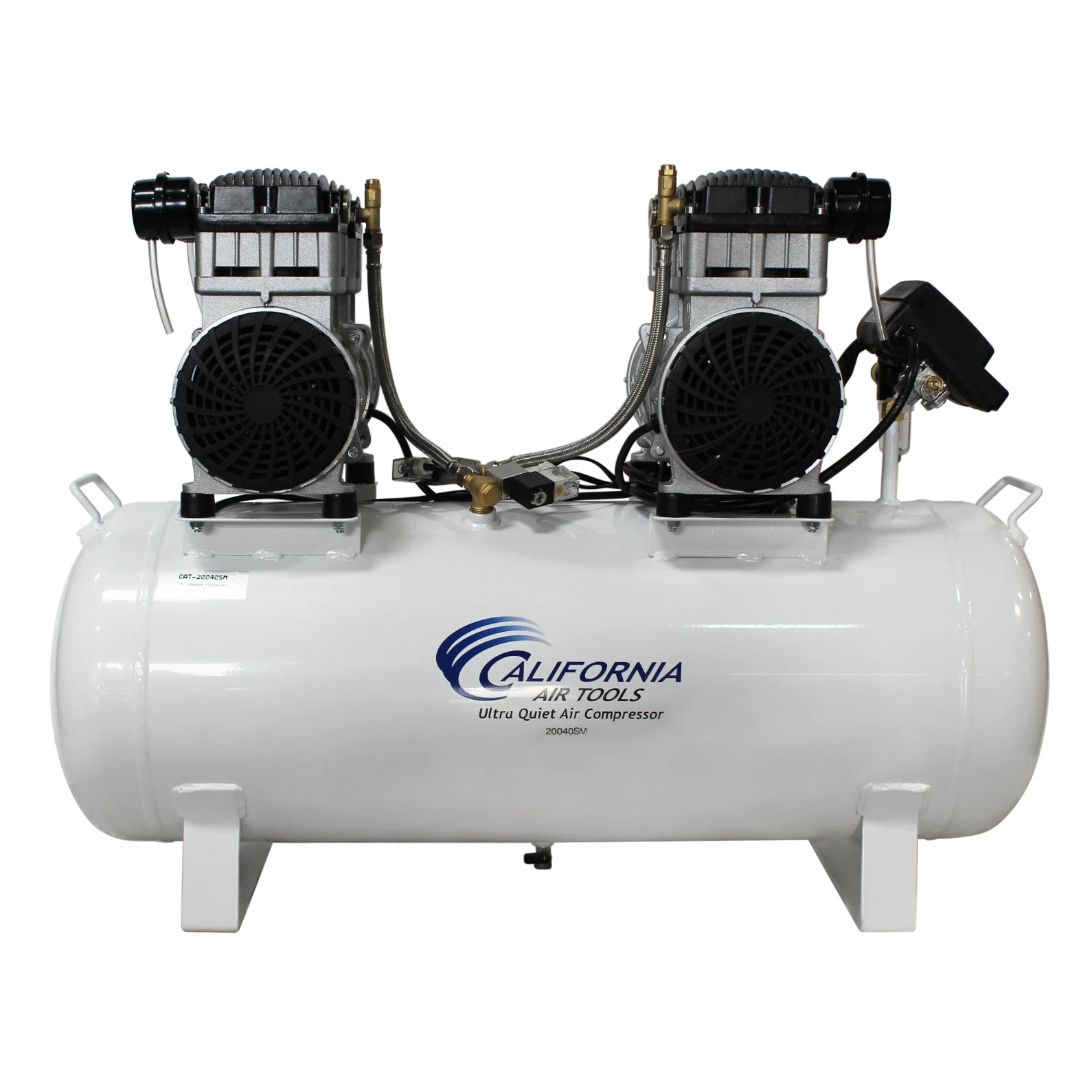 CALIFORNIA AIR TOOLS 20040SM Powerful 4.0 Hp SMART Ultra Quiet & Oil-Free 20 Gallon Air Compressor 25