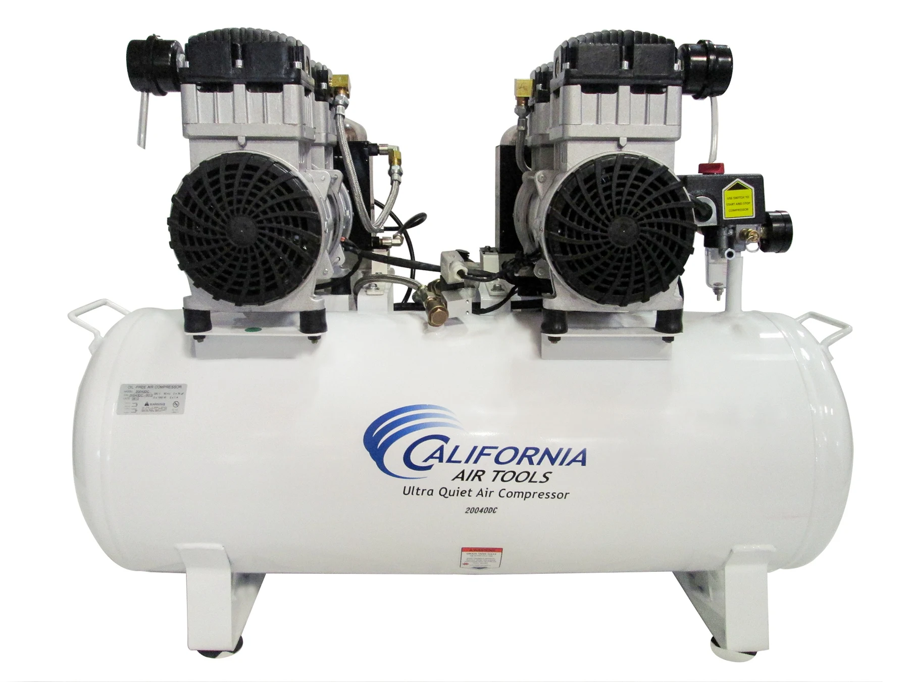 CALIFORNIA AIR TOOLS 20040DC Powerful 4.0 Hp Ultra Quiet & Oil-Free Air Compressor with 80% Air Drying System 17