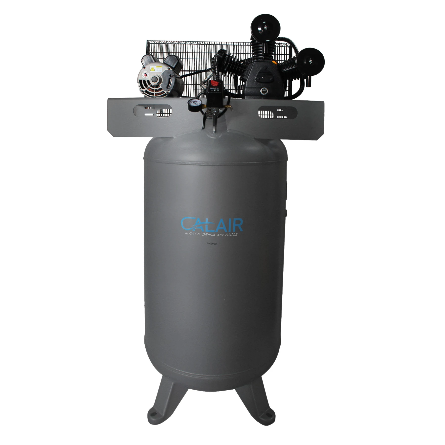 California Air Tools CALAIR 80050BD 80 Gal 5.0 hp One-Stage Oil-Lubricated Belt Driven Air Compressor 12
