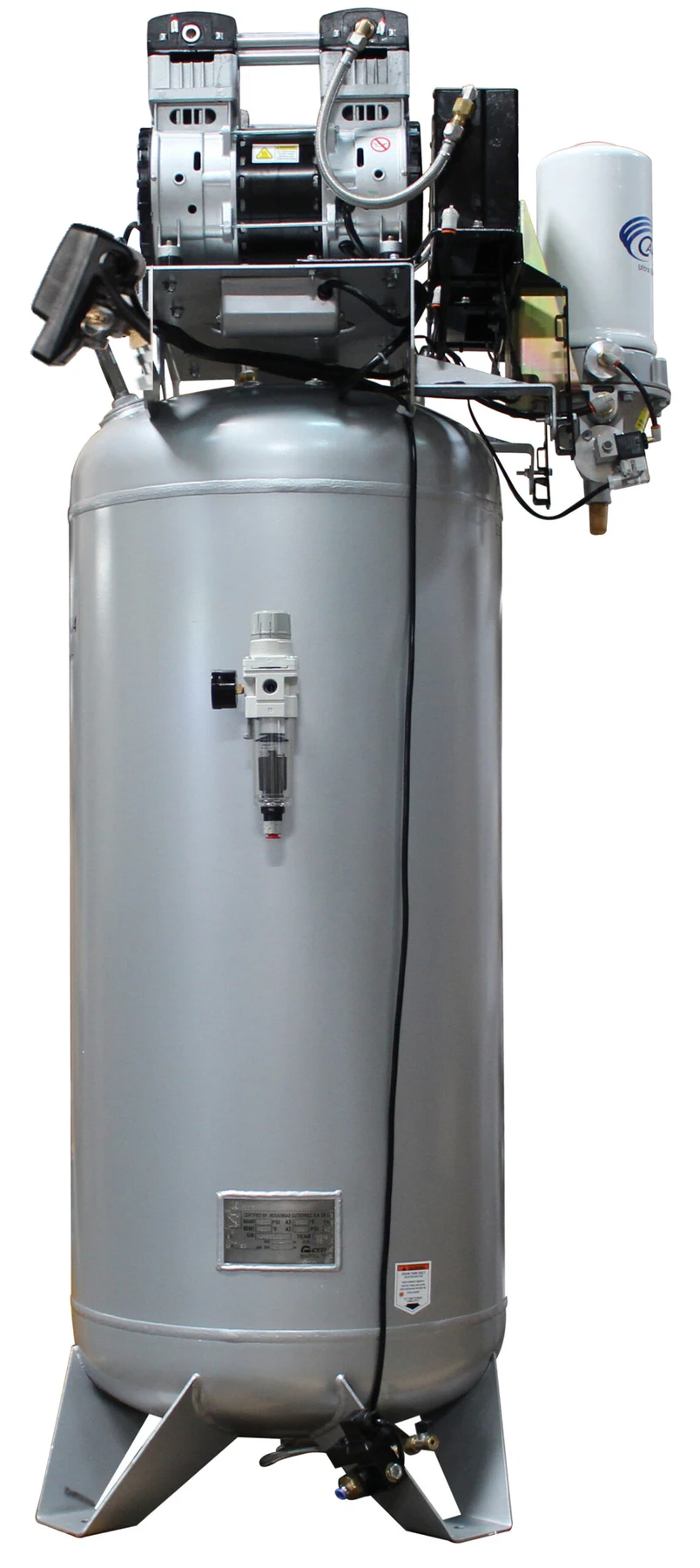 CALIFORNIA AIR TOOLS 60040DSMADC Powerful 4.0 Hp SMART Ultra Quiet & Oil-Free 60 Gallon Air Compressor with 98% Air Dryer and Automatic Drain Valve 20