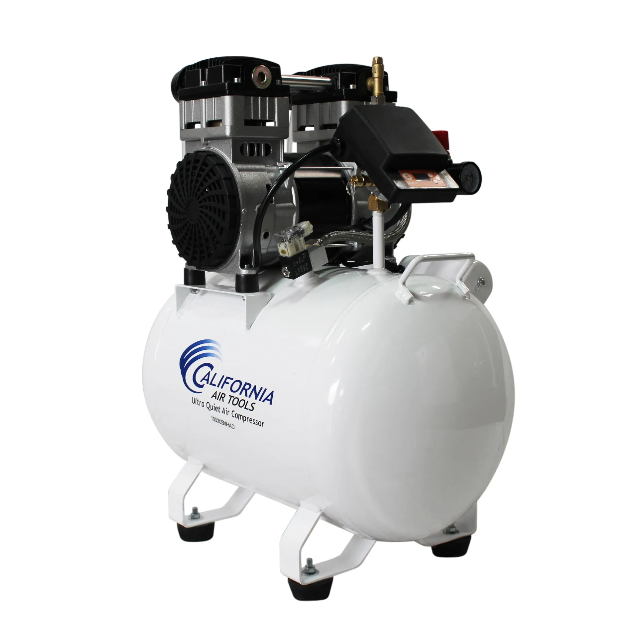 CALIFORNIA AIR TOOLS 10020SMHAD Powerful 2.0 Hp SMART Ultra Quiet & Oil-Free 10 Gallon Air Compressor with Automatic Drain Valve 16