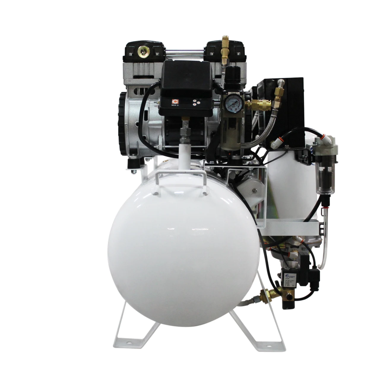 CALIFORNIA AIR TOOLS 20040DSMADC Powerful 4.0 Hp SMART Ultra Quiet & Oil-Free 20 Gallon Air Compressor with 98% Air Dryer and Automatic Drain Valve 23