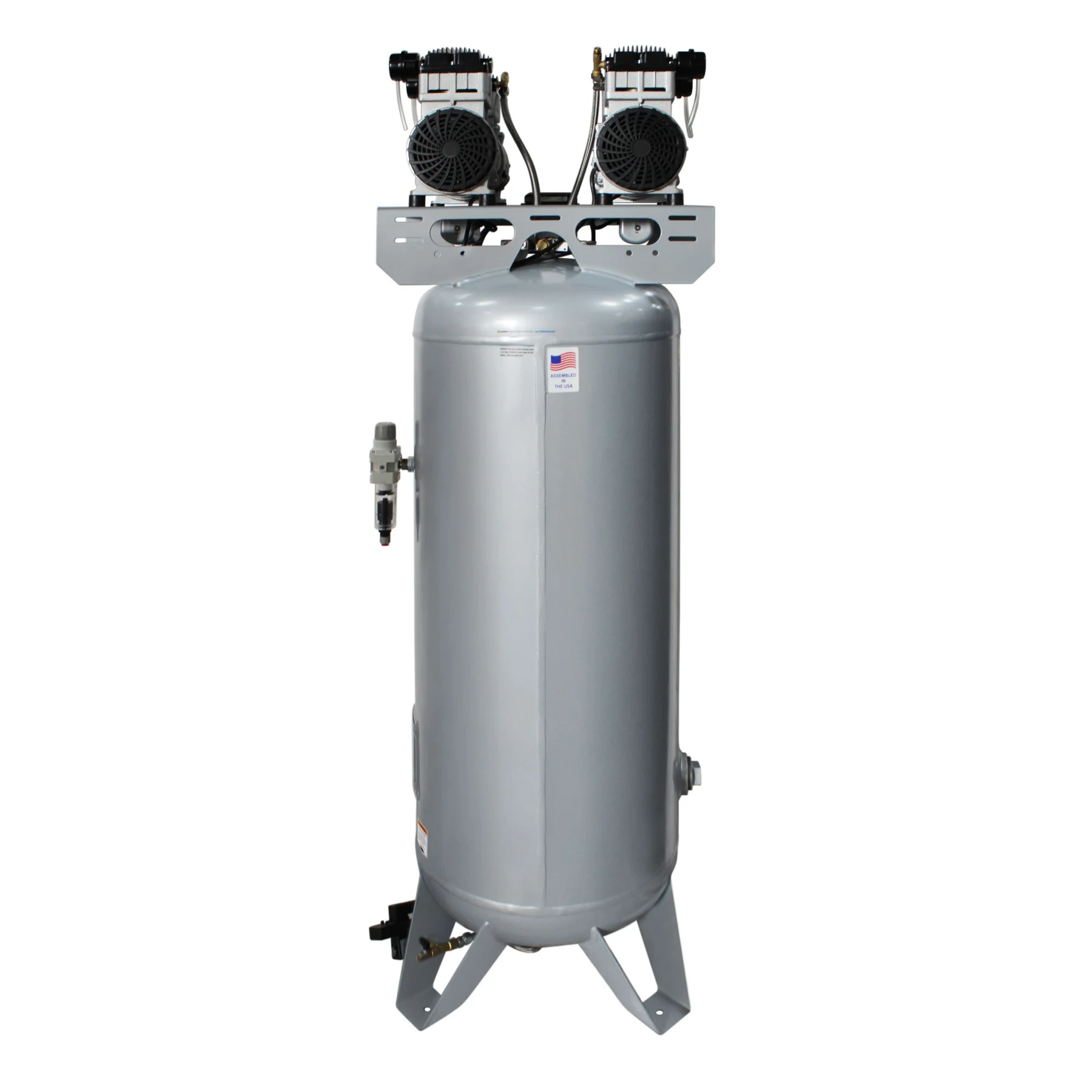 CALIFORNIA AIR TOOLS 60040SMAD Powerful 4.0 Hp SMART Ultra Quiet & Oil-Free 60 Gallon ASME Stationary Air Compressor with Automatic Drain Valve 18