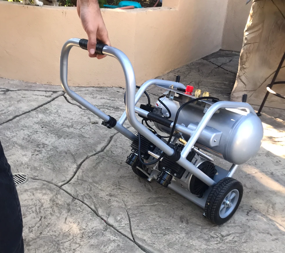 CALIFORNIA AIR TOOLS 5020W Powerful 2.0 Hp Ultra Quiet & Oil-Free Rugged 5 Gallon Air Compressor 20