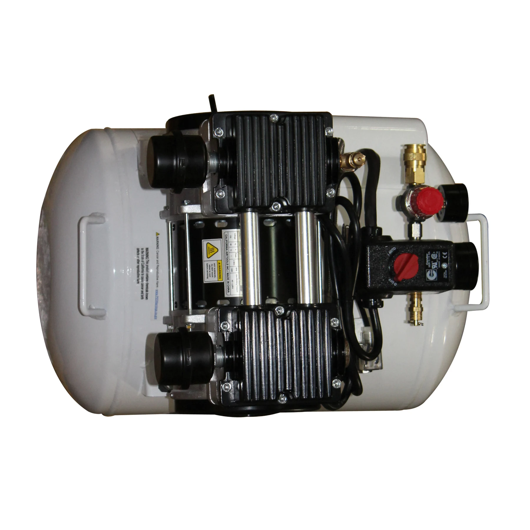 CALIFORNIA AIR TOOLS 10020CHAD-22060 Powerful 2.0 Hp Ultra Quiet, Oil-Free 10 Gallon Air Compressor with Automatic Drain Valve (220v 60hz) 23