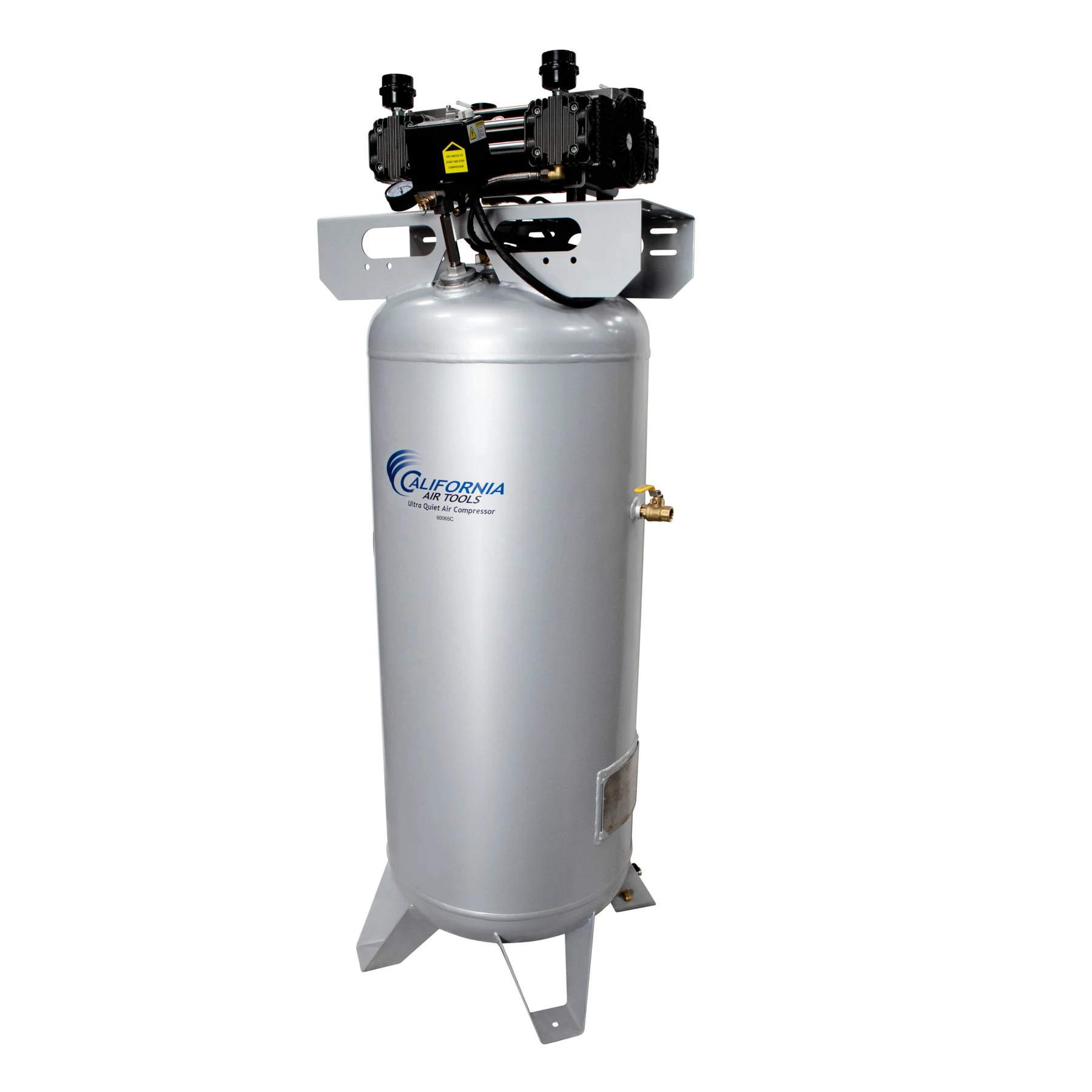 CALIFORNIA AIR TOOLS 60065C Powerful 6.5 Hp Ultra Quiet & Oil-Free 60 Gallon ASME Air Compressor 7