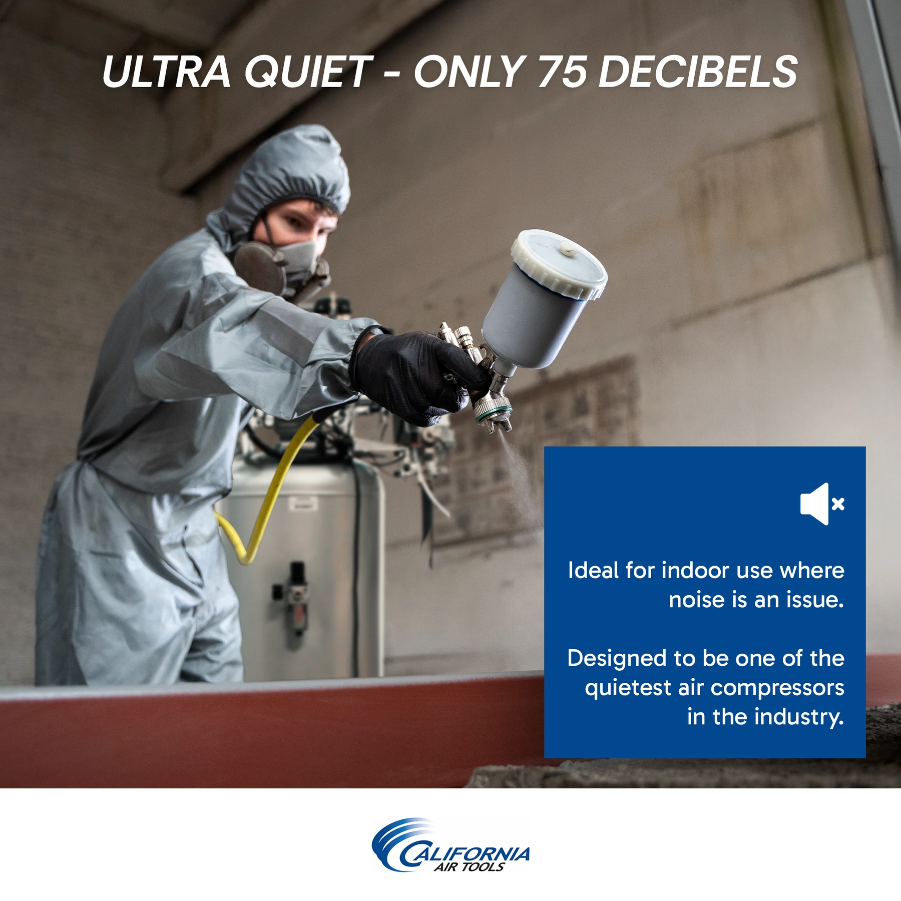 CALIFORNIA AIR TOOLS 60040DCADC Powerful 4.0 Hp Ultra Quiet, Ultra Dry & Oil-Free Air Compressor with 98% Drying System and Automatic Drain Valve 14