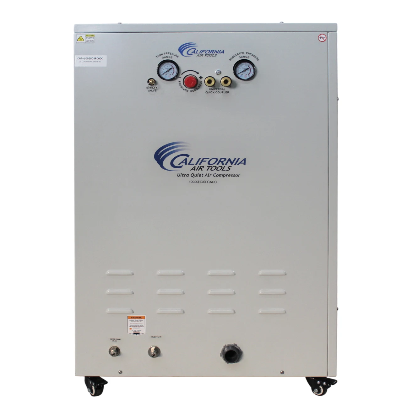 CALIFORNIA AIR TOOLS 10020HDSPCADC Powerful 2.0 Hp Ultra Quiet, Ultra Dry & Oil-Free 10 Gallon Air Compressor in Sound Proof Cabinet with 98% Air Drying System and Automatic Drain Valve 23