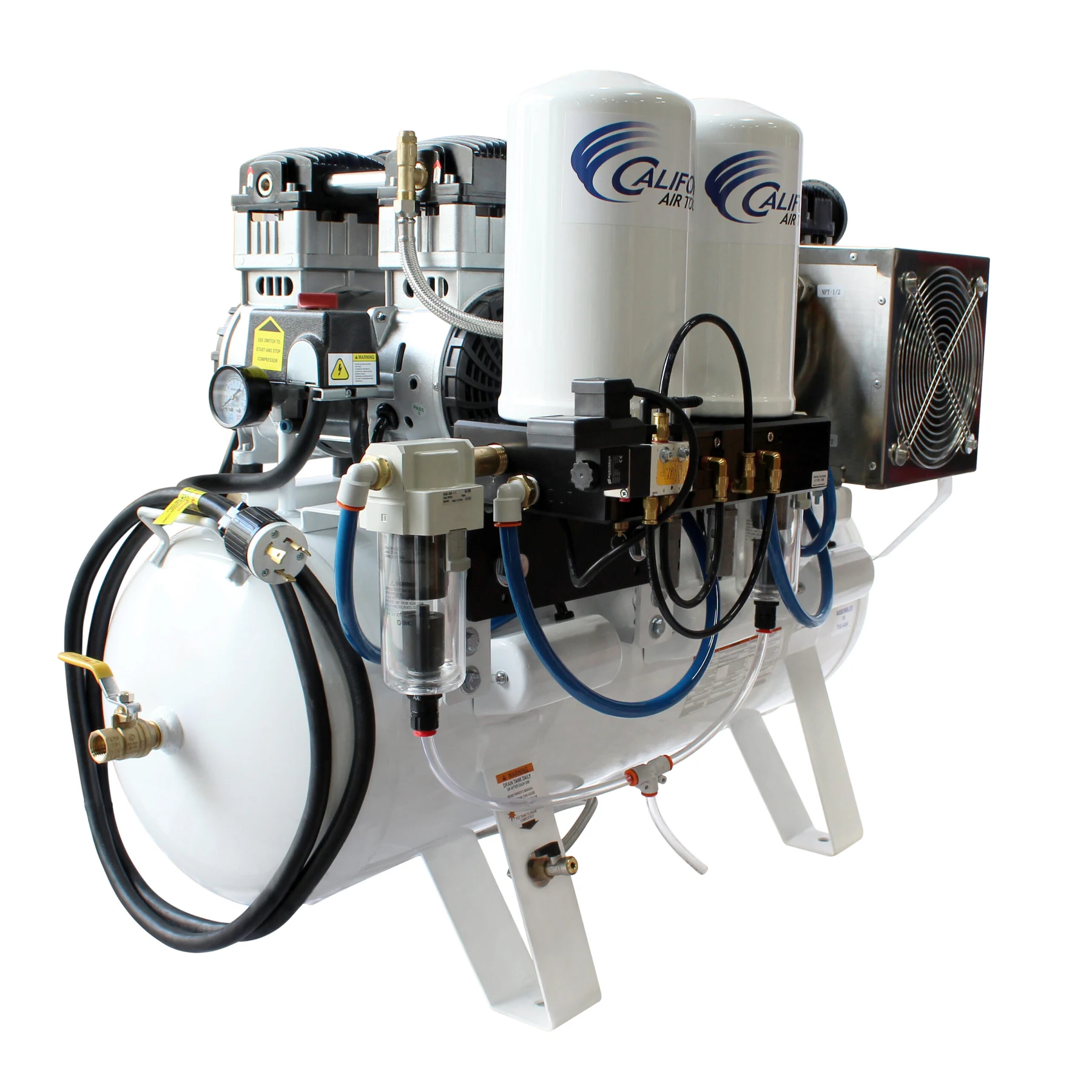 CALIFORNIA AIR TOOLS 20060DCC Powerful 6.0 Hp Ultra Quiet, Ultra Dry & Oil-Free 20-Gallon Air Compressor with 98% Air Drying System 7