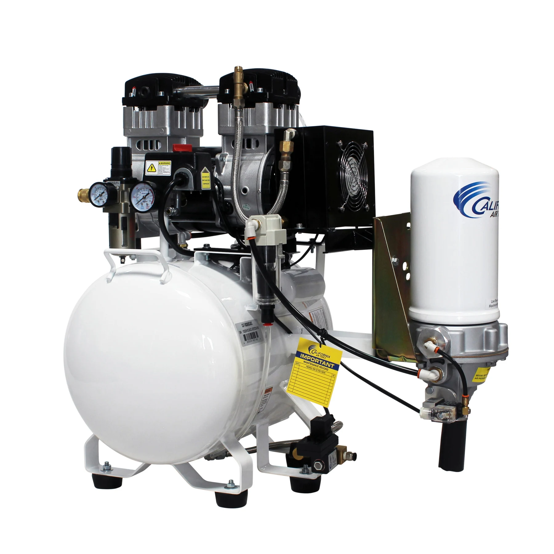 CALIFORNIA AIR TOOLS 10020HDCADC-22060 Powerful 2.0 Hp Ultra Quiet, Ultra Dry & Oil-Free 10 Gallon Air Compressor with 98% Air Drying System and Automatic Drain Valve 19