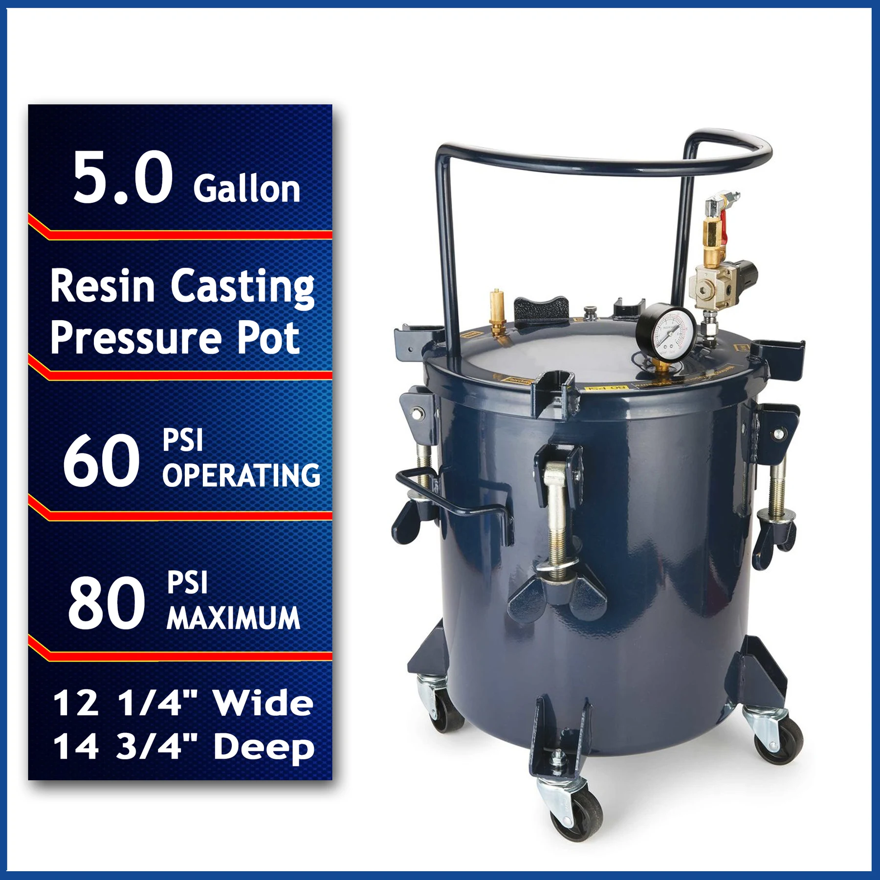 CALIFORNIA AIR TOOLS 365C 5 Gallon Pressure Pot for Resin Casting 1