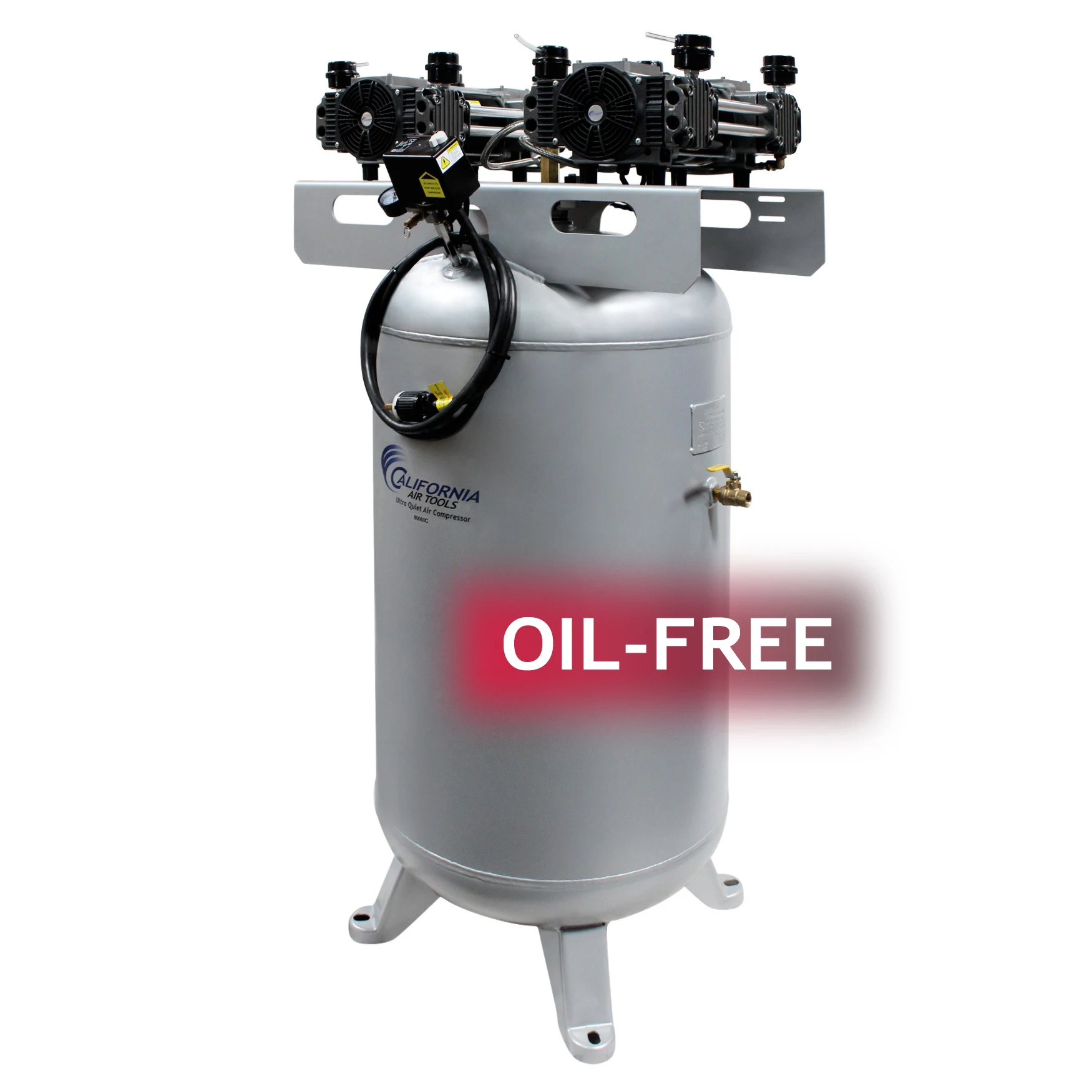 CALIFORNIA AIR TOOLS 80060C Powerful 6.0 Hp Ultra Quiet & Oil-Free 80 Gallon Stationary Air Compressor 21