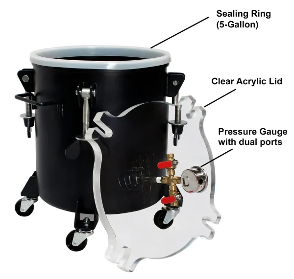 California Air Tools 365VK 5-Gal Pressure Pot Vacuum Kit (Brand New) 2