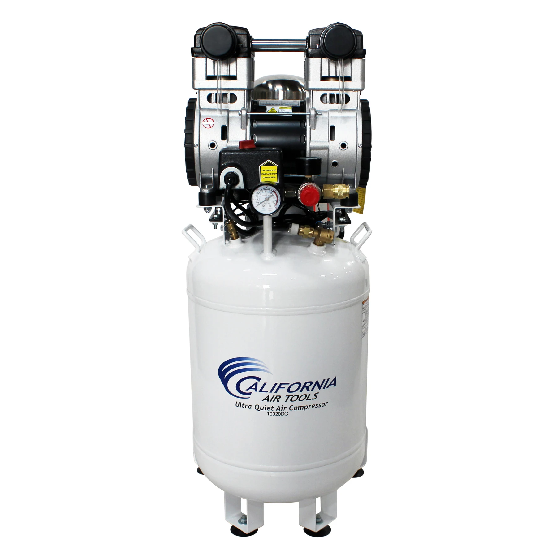 CALIFORNIA AIR TOOLS 10020DC 2.0 Hp Ultra Quiet Oil-Free 10 Gallon Air Compressor with 80% Air Dryer 110v 60hz 11