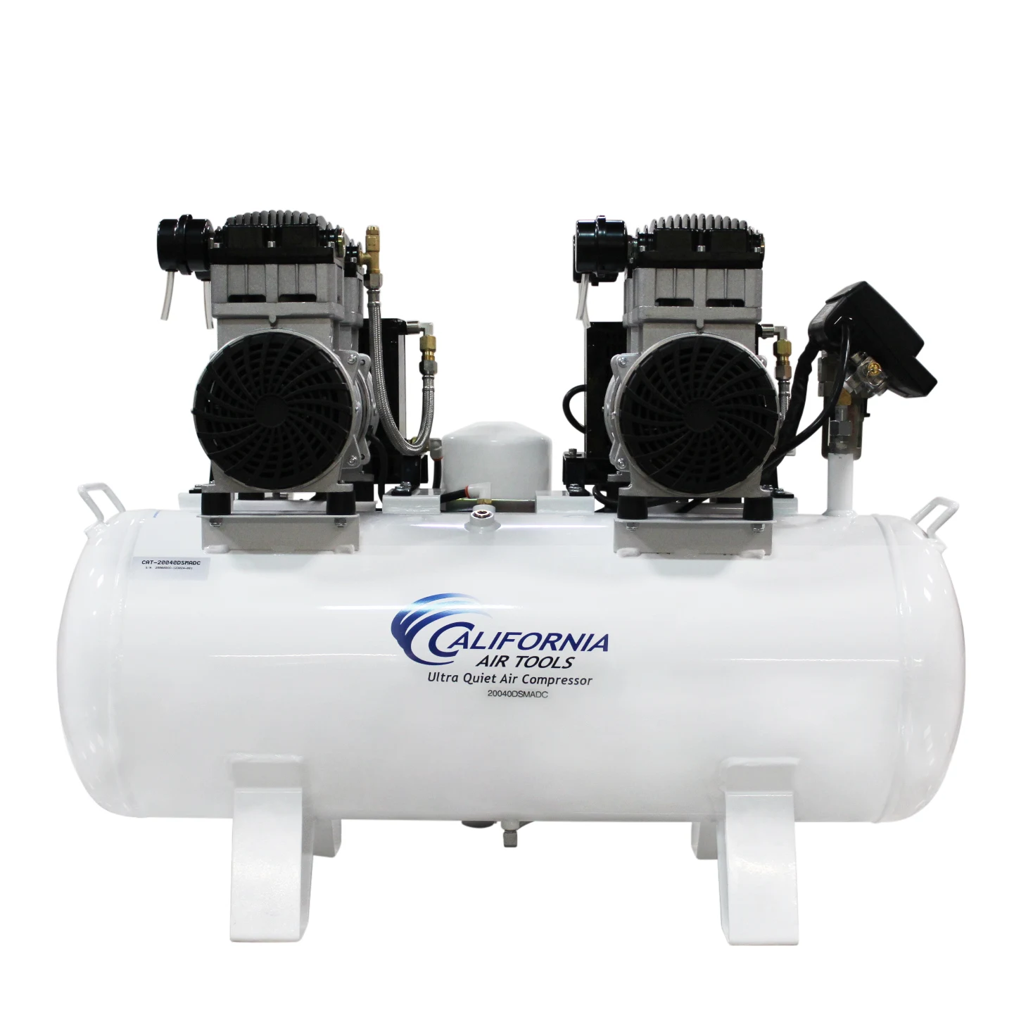 CALIFORNIA AIR TOOLS 20040DSMADC Powerful 4.0 Hp SMART Ultra Quiet & Oil-Free 20 Gallon Air Compressor with 98% Air Dryer and Automatic Drain Valve 24