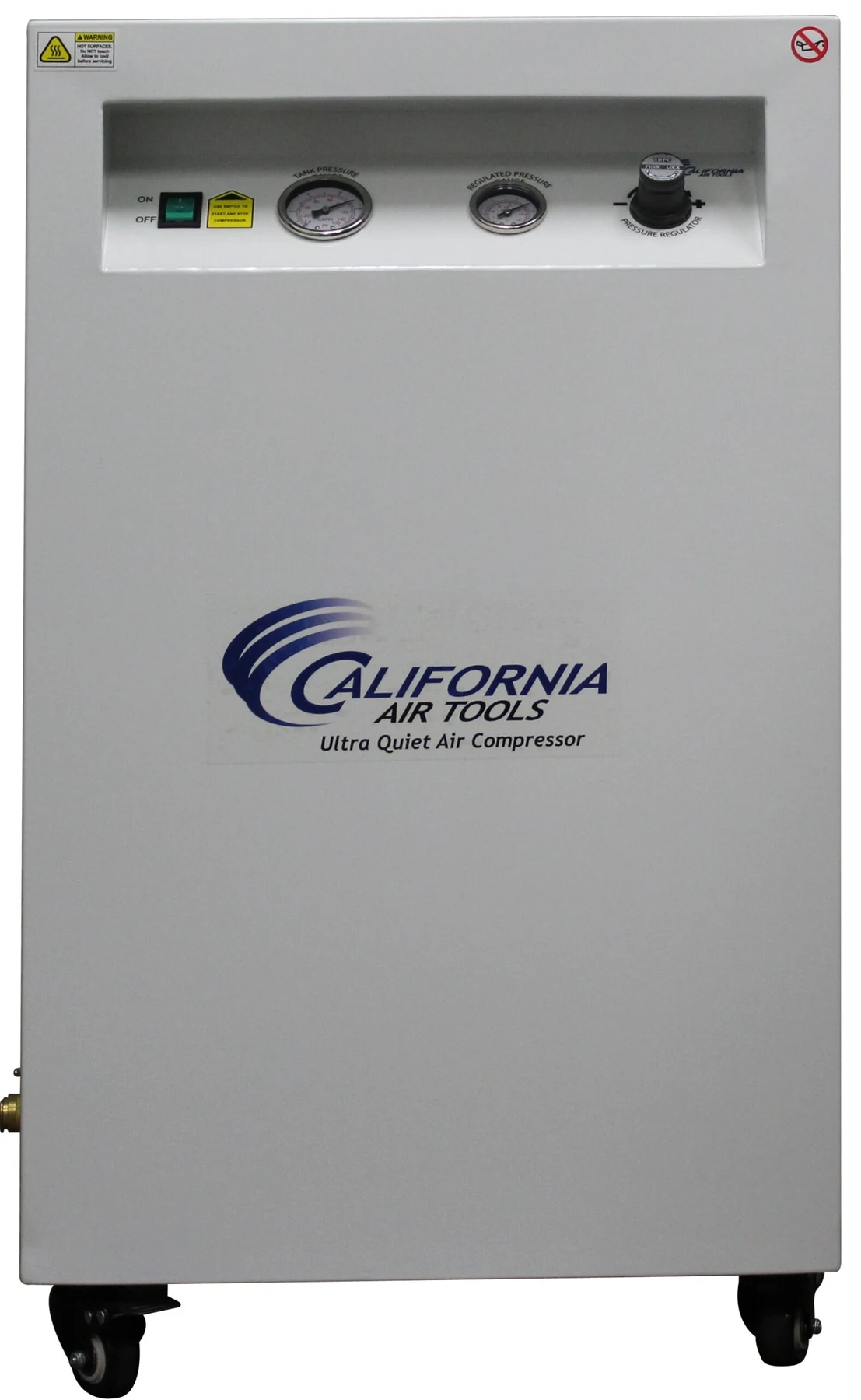 CALIFORNIA AIR TOOLS 20040SPCAD Ultra Quiet and Oil-Free 4.0 Hp Air Compressor in Sound Proof Cabinet with Auto Drain Valve 16