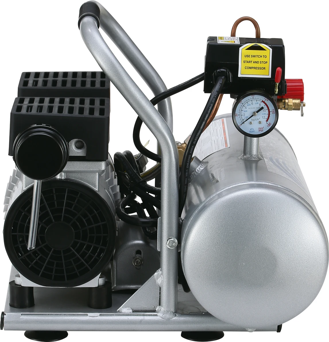 CALIFORNIA AIR TOOLS 2010A 4-PACK Bundle of Ultra Quiet, Oil-Free, 1.0 Hp 2 Gallon Air Compressors 10